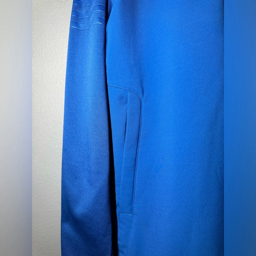Adidas Golf Blue Fleece Lined Full Zip‎ Golf Performance Jacket Men's Size M